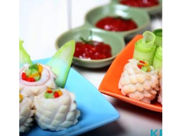 오감만족식단 :: 오징어채소말이와 치킨양념소스